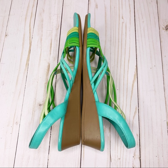 Impo Green and Yellow Strappy Sandals - Picture 5 of 8